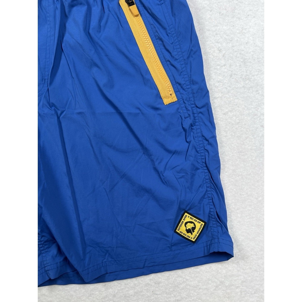 Outdoor Afro + REI Co-op Trail Trekking Shorts Men's Medium HALCYON BLUE EUC - Picture 3 of 9